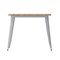 Flash Furniture 36 SQ Table Brown Umbrella Top/Silver Steel Frame JJ-T14619-90-BRSL-GG - alternate 4
